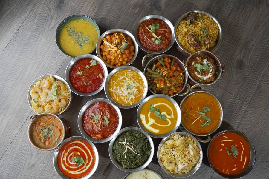 Tandoori Indian Restaurant food spread